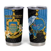 Tuvalu Independence Day Tumbler Cup Manuia te tutokotasi o Tuvaluan Dolphin Tattoo
