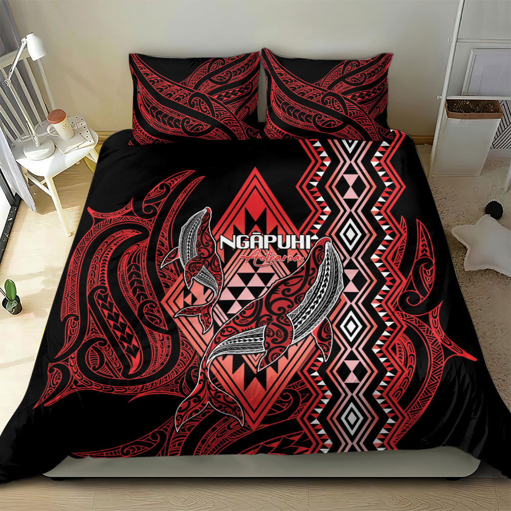 Aotearoa Iwi Ngapuhi Bedding Set NZ Maori Humpback Whale Taniko Motifs LT14 - Polynesian Pride