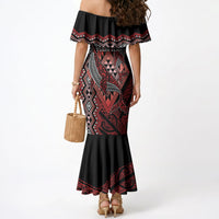 Aotearoa Iwi Ngapuhi Personalised Mermaid Dress NZ Maori Humpback Whale Taniko Motifs LT14 - Polynesian Pride