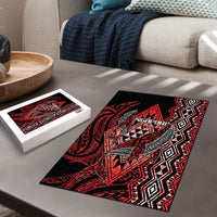 Aotearoa Iwi Ngapuhi Puzzle NZ Maori Humpback Whale Taniko Motifs LT14 - Polynesian Pride