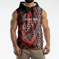 Aotearoa Iwi Ngapuhi Personalised Sleeveless Hoodie NZ Maori Humpback Whale Taniko Motifs LT14 - Polynesian Pride