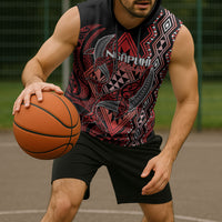 Aotearoa Iwi Ngapuhi Personalised Sleeveless Hoodie NZ Maori Humpback Whale Taniko Motifs LT14 - Polynesian Pride