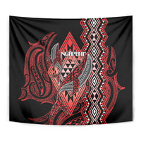 Aotearoa Iwi Ngapuhi Tapestry NZ Maori Humpback Whale Taniko Motifs LT14 - Polynesian Pride