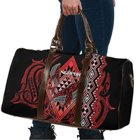 Aotearoa Iwi Ngapuhi Travel Bag NZ Maori Humpback Whale Taniko Motifs LT14 - Polynesian Pride