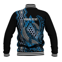 Aotearoa Iwi Ngati Porou Personalised Baseball Jacket NZ Maori Humpback Whale Taniko Motifs LT14 - Polynesian Pride