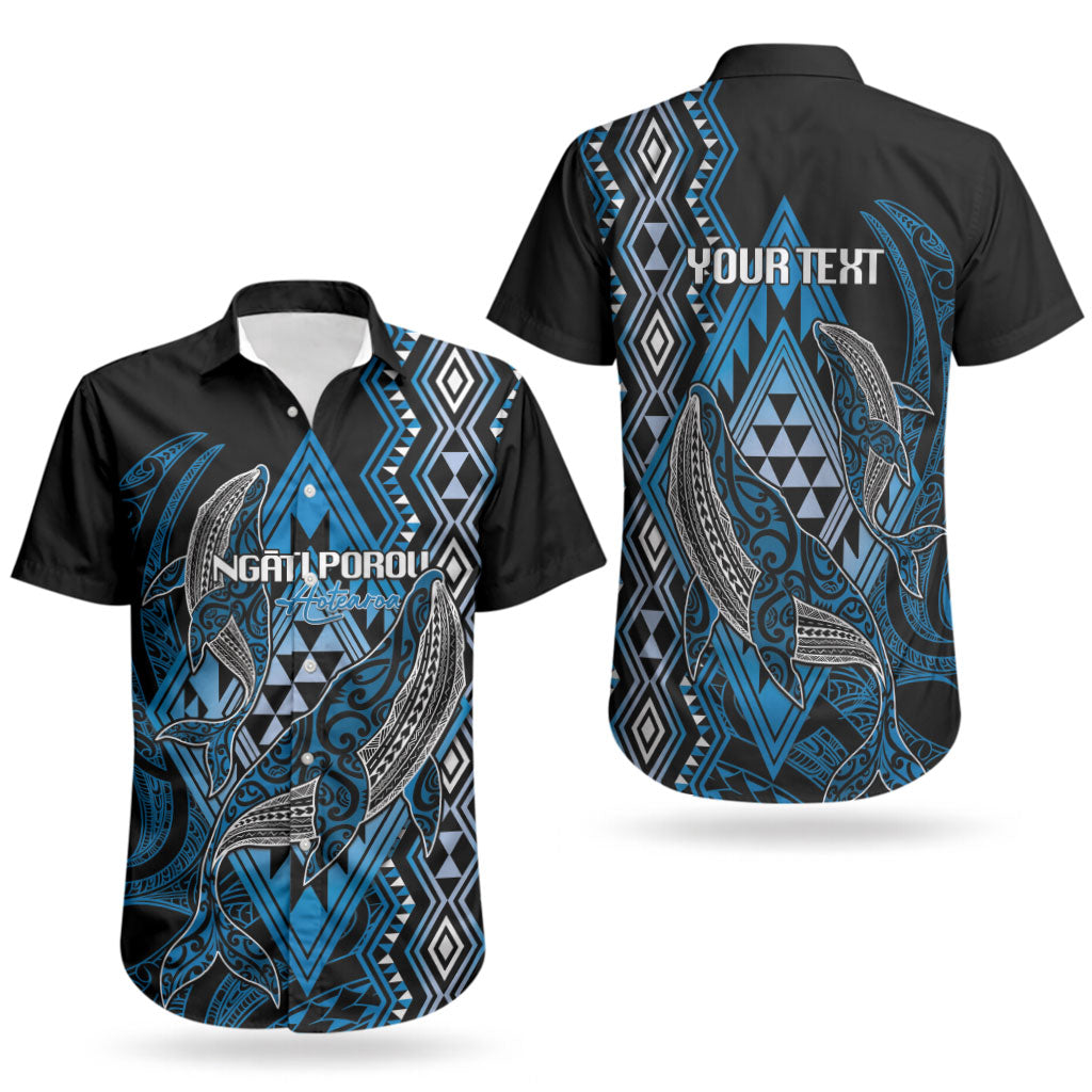 Aotearoa Iwi Ngati Porou Personalised Couples Matching Tank Maxi Dress and Hawaiian Shirt NZ Maori Humpback Whale Taniko Motifs LT14 - Polynesian Pride