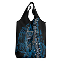 Aotearoa Iwi Ngati Porou Grocery Bag NZ Maori Humpback Whale Taniko Motifs LT14 - Polynesian Pride