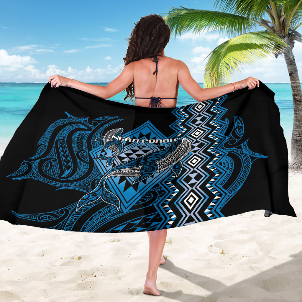 Aotearoa Iwi Ngati Porou Sarong NZ Maori Humpback Whale Taniko Motifs LT14 - Polynesian Pride