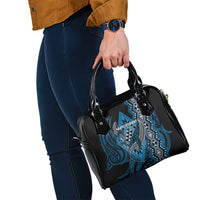 Aotearoa Iwi Ngati Porou Shoulder Handbag NZ Maori Humpback Whale Taniko Motifs LT14 - Polynesian Pride