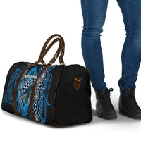 Aotearoa Iwi Ngati Porou Travel Bag NZ Maori Humpback Whale Taniko Motifs LT14 - Polynesian Pride