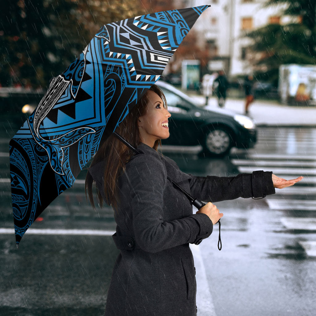 Aotearoa Iwi Ngati Porou Umbrella NZ Maori Humpback Whale Taniko Motifs LT14 - Polynesian Pride