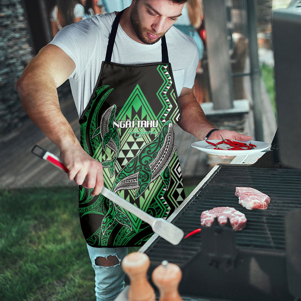 Aotearoa Iwi Ngai Tahu Apron NZ Maori Humpback Whale Taniko Motifs LT14 - Polynesian Pride