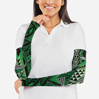 Aotearoa Iwi Ngai Tahu Personalised Arm Sleeves NZ Maori Humpback Whale Taniko Motifs LT14 - Polynesian Pride