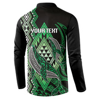 Aotearoa Iwi Ngai Tahu Personalised Button Sweatshirt NZ Maori Humpback Whale Taniko Motifs LT14 - Polynesian Pride