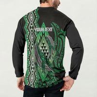 Aotearoa Iwi Ngai Tahu Personalised Button Sweatshirt NZ Maori Humpback Whale Taniko Motifs LT14 - Polynesian Pride