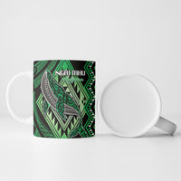 Aotearoa Iwi Ngai Tahu Personalised Ceramic Mug NZ Maori Humpback Whale Taniko Motifs LT14 - Polynesian Pride