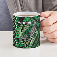 Aotearoa Iwi Ngai Tahu Personalised Ceramic Mug NZ Maori Humpback Whale Taniko Motifs LT14 - Polynesian Pride