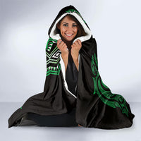 Aotearoa Iwi Ngai Tahu Hooded Blanket NZ Maori Humpback Whale Taniko Motifs LT14 - Polynesian Pride