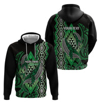 Aotearoa Iwi Ngai Tahu Personalised Hoodie NZ Maori Humpback Whale Taniko Motifs LT14 - Polynesian Pride