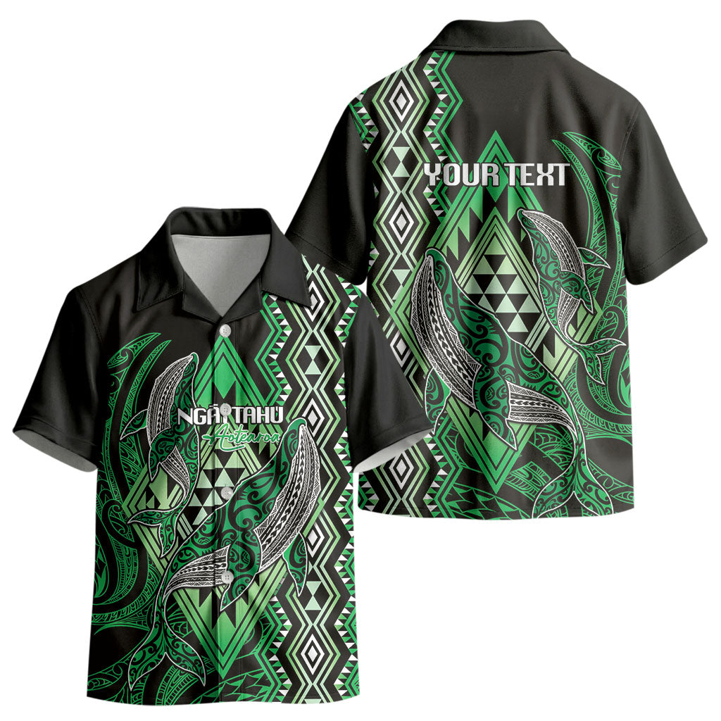 Aotearoa Iwi Ngai Tahu Personalised Kid Hawaiian Shirt NZ Maori Humpback Whale Taniko Motifs LT14 - Polynesian Pride
