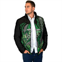 Aotearoa Iwi Ngai Tahu Personalised Padded Jacket NZ Maori Humpback Whale Taniko Motifs LT14 - Polynesian Pride