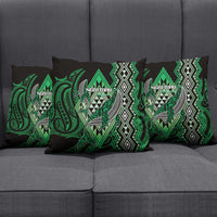 Aotearoa Iwi Ngai Tahu Pillow Cover NZ Maori Humpback Whale Taniko Motifs LT14 - Polynesian Pride