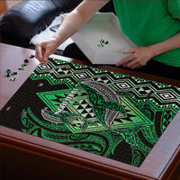 Aotearoa Iwi Ngai Tahu Puzzle NZ Maori Humpback Whale Taniko Motifs LT14 - Polynesian Pride