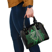 Aotearoa Iwi Ngai Tahu Shoulder Handbag NZ Maori Humpback Whale Taniko Motifs LT14 - Polynesian Pride