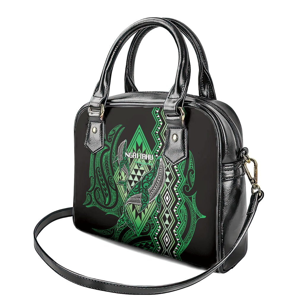 Aotearoa Iwi Ngai Tahu Shoulder Handbag NZ Maori Humpback Whale Taniko Motifs LT14 - Polynesian Pride