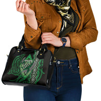 Aotearoa Iwi Ngai Tahu Shoulder Handbag NZ Maori Humpback Whale Taniko Motifs LT14 - Polynesian Pride