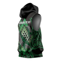 Aotearoa Iwi Ngai Tahu Personalised Sleeveless Hoodie NZ Maori Humpback Whale Taniko Motifs LT14 - Polynesian Pride