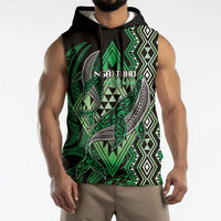 Aotearoa Iwi Ngai Tahu Personalised Sleeveless Hoodie NZ Maori Humpback Whale Taniko Motifs LT14 - Polynesian Pride