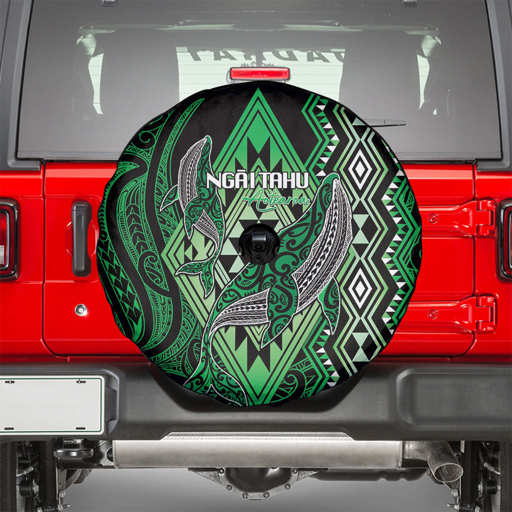 Aotearoa Iwi Ngai Tahu Spare Tire Cover NZ Maori Humpback Whale Taniko Motifs LT14 - Polynesian Pride