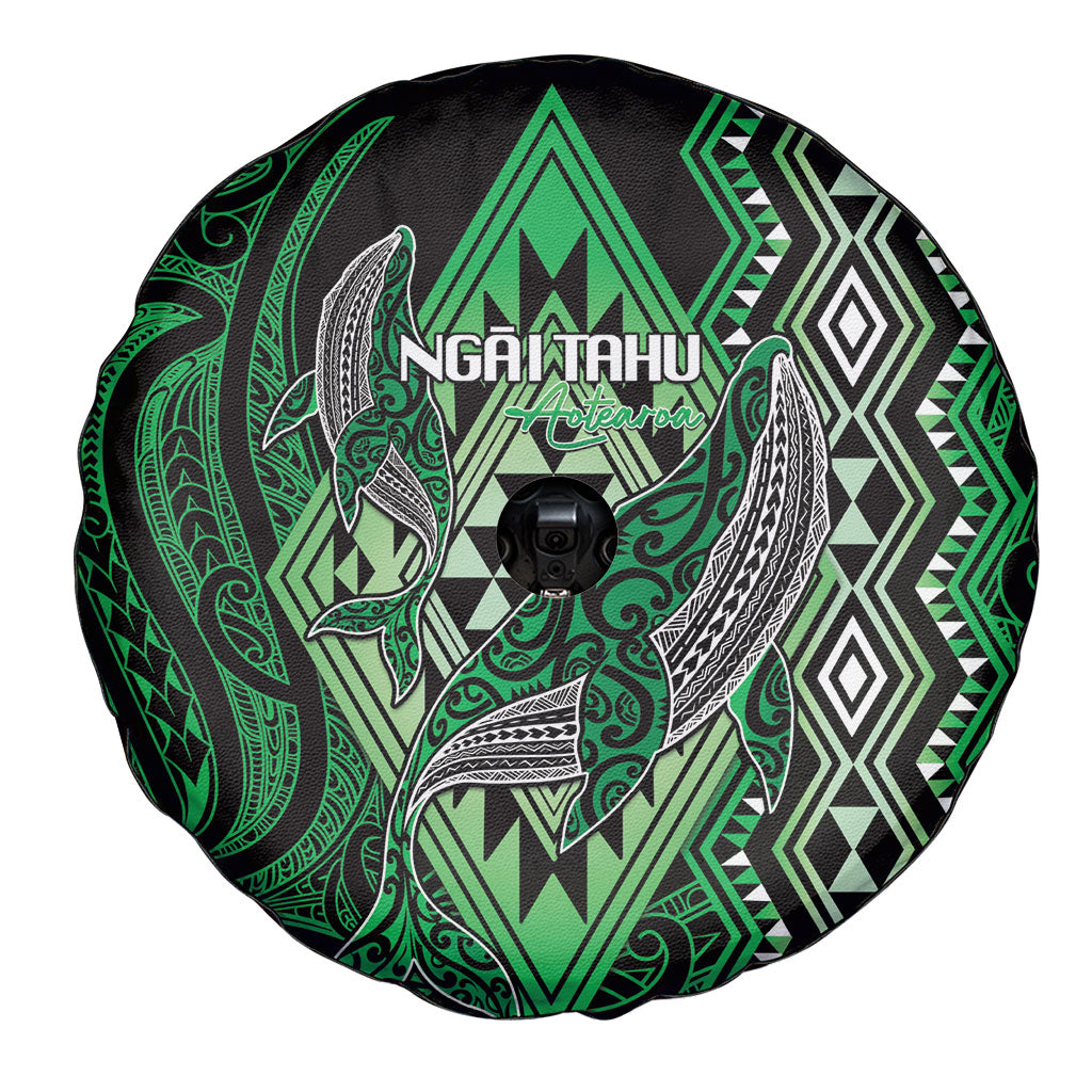 Aotearoa Iwi Ngai Tahu Spare Tire Cover NZ Maori Humpback Whale Taniko Motifs LT14 - Polynesian Pride