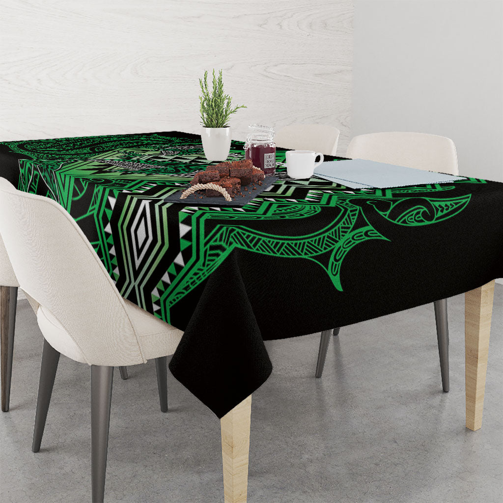 Aotearoa Iwi Ngai Tahu Tablecloth NZ Maori Humpback Whale Taniko Motifs LT14 - Polynesian Pride
