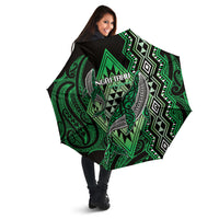 Aotearoa Iwi Ngai Tahu Umbrella NZ Maori Humpback Whale Taniko Motifs LT14 - Polynesian Pride