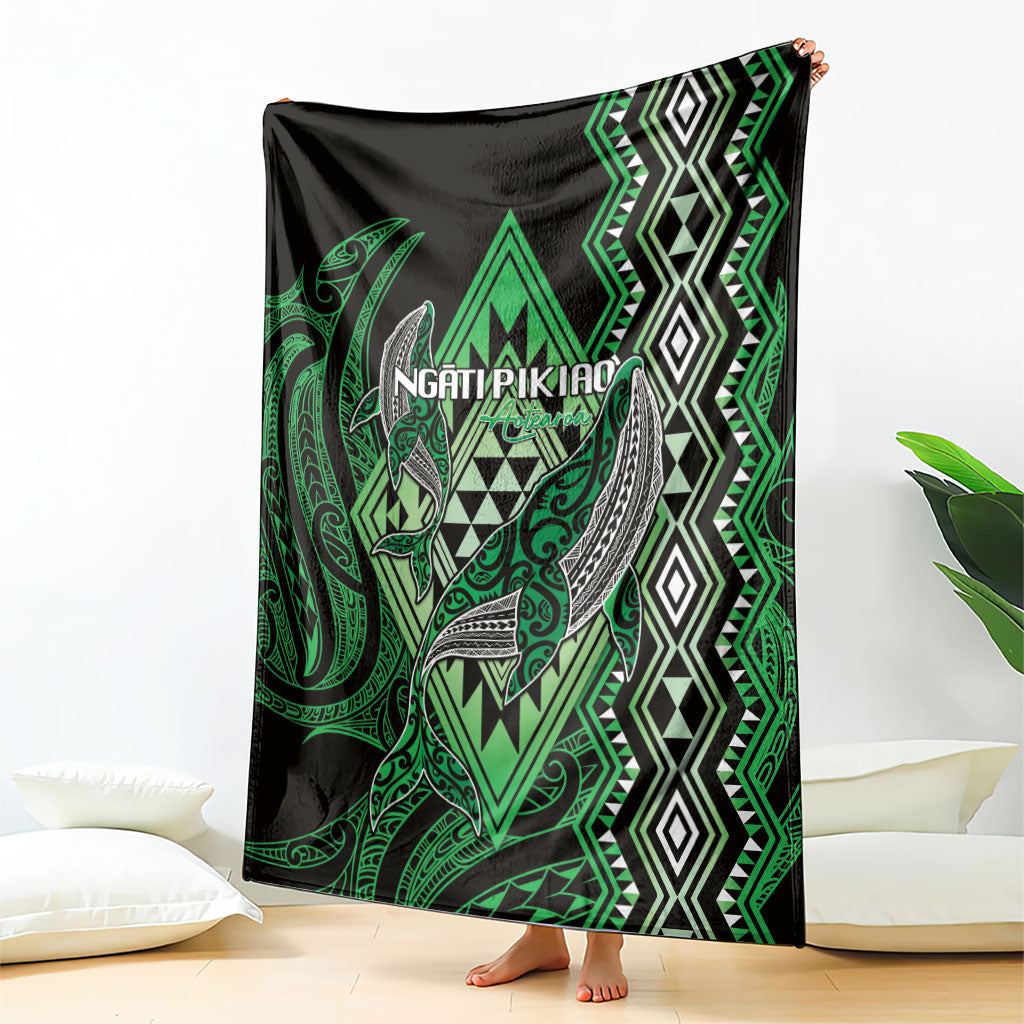 Aotearoa Iwi Ngati Pikiao Blanket NZ Maori Humpback Whale Taniko Motifs LT14 - Polynesian Pride