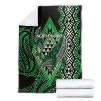 Aotearoa Iwi Ngati Pikiao Blanket NZ Maori Humpback Whale Taniko Motifs LT14 - Polynesian Pride