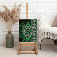 Aotearoa Iwi Ngati Pikiao Canvas Wall Art NZ Maori Humpback Whale Taniko Motifs LT14 - Polynesian Pride