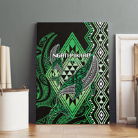 Aotearoa Iwi Ngati Pikiao Canvas Wall Art NZ Maori Humpback Whale Taniko Motifs LT14 - Polynesian Pride