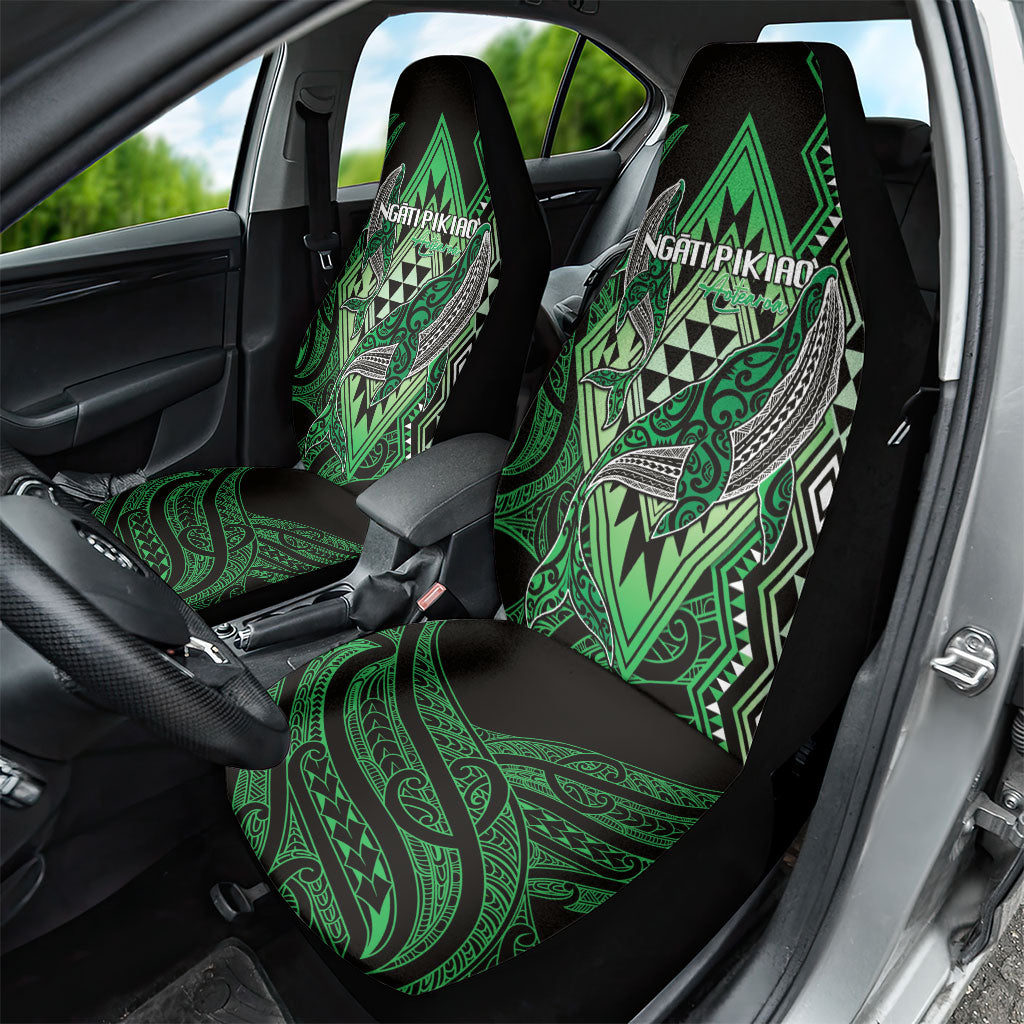 Aotearoa Iwi Ngati Pikiao Car Seat Cover NZ Maori Humpback Whale Taniko Motifs LT14 - Polynesian Pride