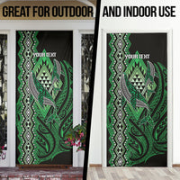 Aotearoa Iwi Ngati Pikiao Personalised Door Cover NZ Maori Humpback Whale Taniko Motifs LT14 - Polynesian Pride