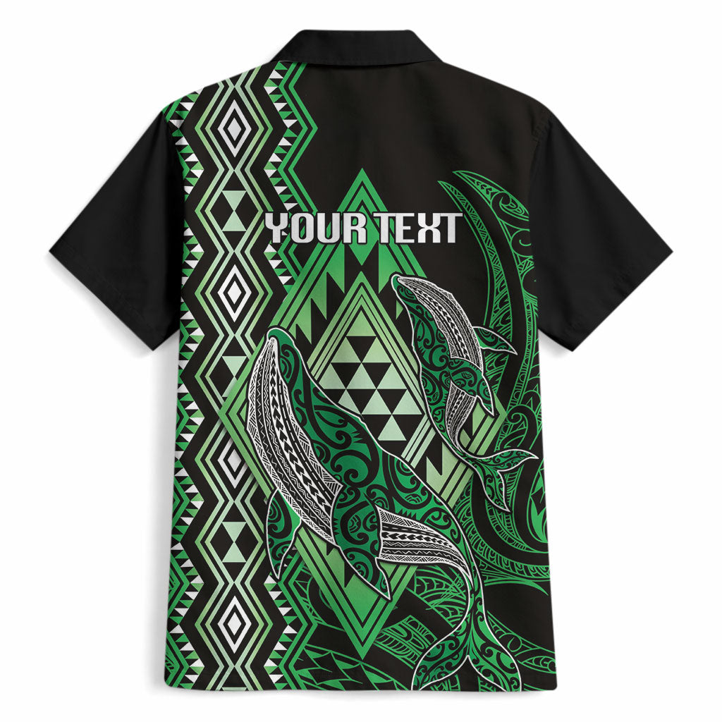 Aotearoa Iwi Ngati Pikiao Personalised Hawaiian Shirt NZ Maori Humpback Whale Taniko Motifs LT14 - Polynesian Pride