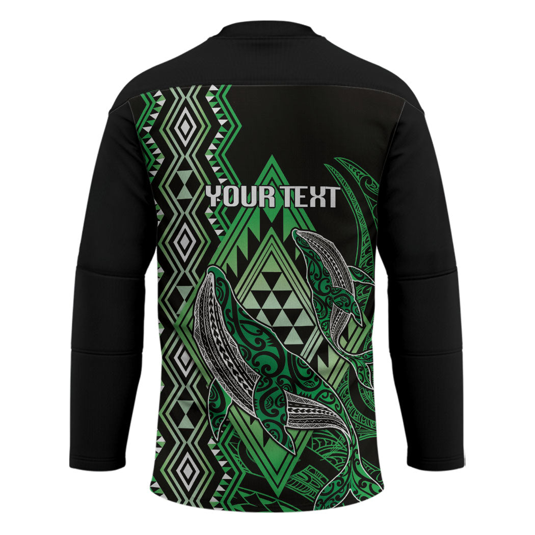 Aotearoa Iwi Ngati Pikiao Personalised Hockey Jersey NZ Maori Humpback Whale Taniko Motifs LT14 - Polynesian Pride
