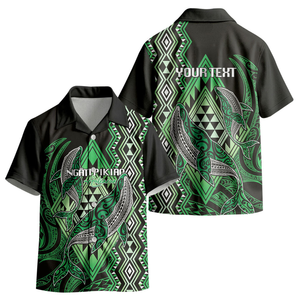 Aotearoa Iwi Ngati Pikiao Personalised Kid Hawaiian Shirt NZ Maori Humpback Whale Taniko Motifs LT14 - Polynesian Pride