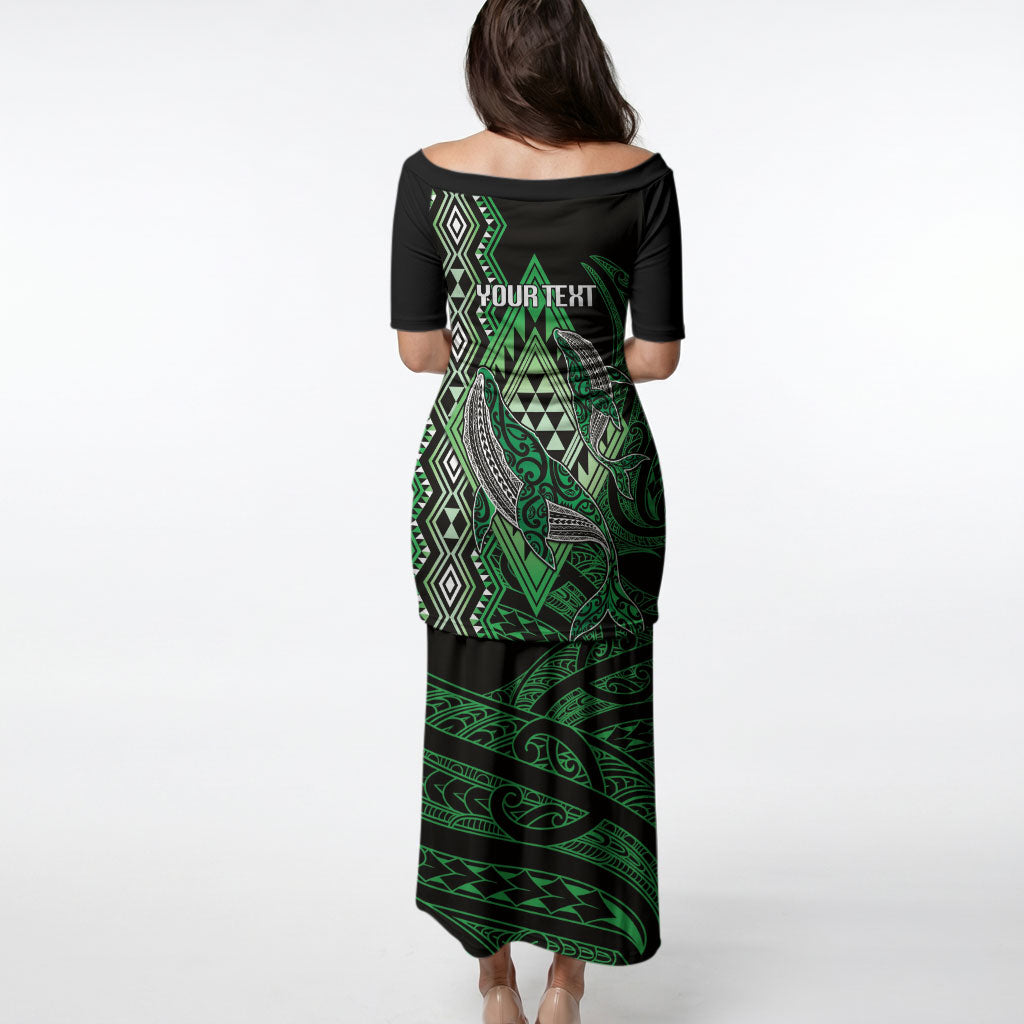 Aotearoa Iwi Ngati Pikiao Personalised Puletasi NZ Maori Humpback Whale Taniko Motifs LT14 - Polynesian Pride
