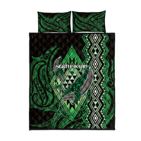 Aotearoa Iwi Ngati Pikiao Quilt Bed Set NZ Maori Humpback Whale Taniko Motifs LT14 - Polynesian Pride