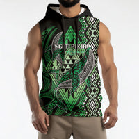 Aotearoa Iwi Ngati Pikiao Personalised Sleeveless Hoodie NZ Maori Humpback Whale Taniko Motifs LT14 - Polynesian Pride