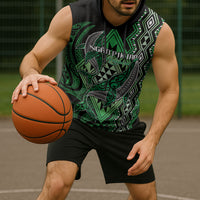 Aotearoa Iwi Ngati Pikiao Personalised Sleeveless Hoodie NZ Maori Humpback Whale Taniko Motifs LT14 - Polynesian Pride