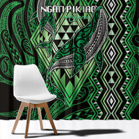 Aotearoa Iwi Ngati Pikiao Window Curtain NZ Maori Humpback Whale Taniko Motifs LT14 - Polynesian Pride